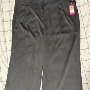 Vince Camuto Black Wide-Leg Trousers